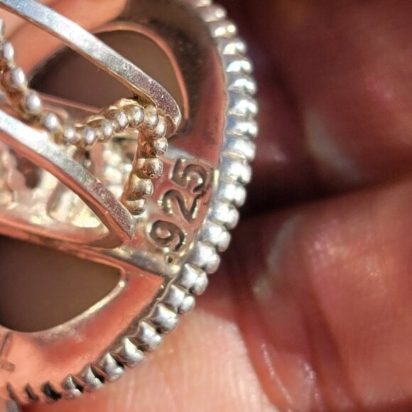 Designer Colleen Lopez purple flashy druzy 925 sterling silver heavy ring adjust - Picture 6 of 16